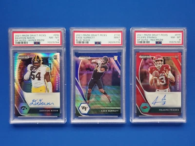 2021 Prizm Draft Picks Surratt/Nixon/Franks PSA 8 and PSA 9 - Image 1 of 2