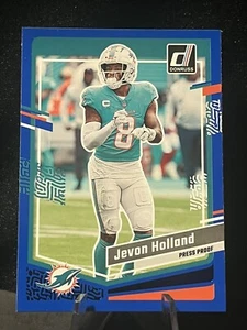 2023 Donruss Jevon Holland Blue Press Proof — Dolphins - Picture 1 of 1