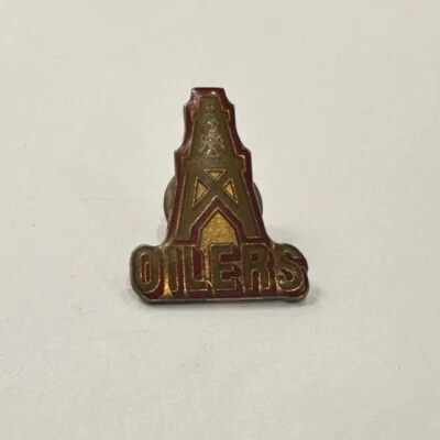 Vintage Houston Oilers  NFL Classic Football Hat Lapel Pin ~ Mint - Image 1 of 2