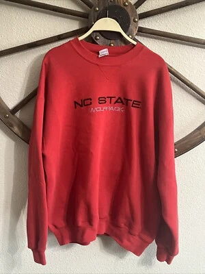 Sudadera vintage años 90 NC State Wolfpack cuello redondo. Hombre Talla XL Foto 1 de 4