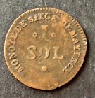 France - Siege of Mainz (MAINZ) - Rare Coin of 1 Sol 1793 -