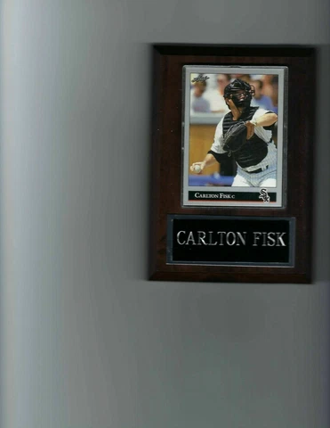 CARLTON FISK PLAQUE BASEBALL CHICAGO WHITE SOX MLB   C Cover