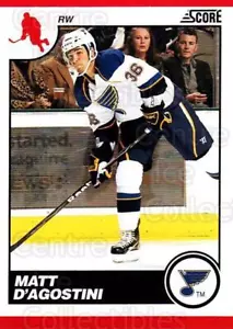 2010-11 Score #419 Matt D'Agostini - Picture 1 of 1