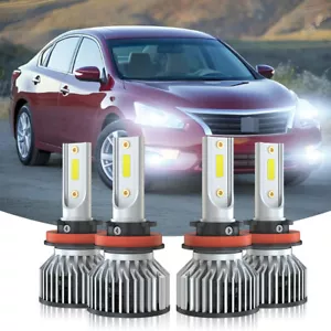 For Nissan Altima Base Sedan 4-Door 2.5L 2007-2018 6000k LED Headlight Bulbs - Picture 1 of 13