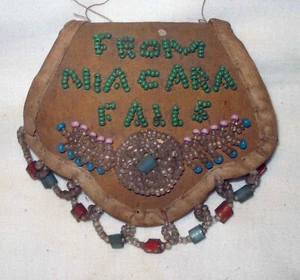 Vintage Iroquois Native American Indian Niagara Falls Beaded Sewing Pin Cushion - Picture 1 of 5