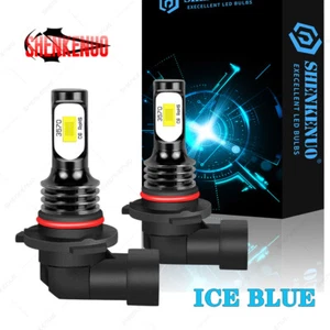 (2) LED Headlight Bulb Hi/Lo Kit 9005 8000K Ice Blue For 2016-2019 Chrysler 300 - Imagen 1 de 7