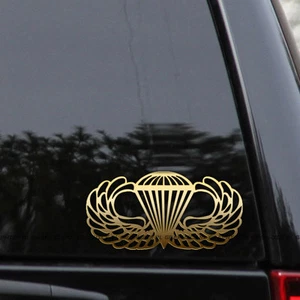 Airborne Paratrooper Jump Wings Vinyl Decal Sticker - Picture 1 of 2