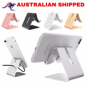 Cell Phone Desk Stand Holder Adjustable Aluminum Desktop Portable Universal - Picture 1 of 12