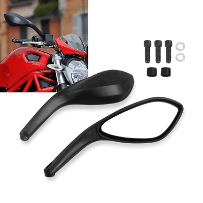 Espejos retrovisores negros para DUCATI Monster 696 796 ABS 2011 Monster 1100/S/EVO Foto 1 de 4