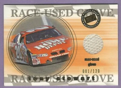 2001 Press Pass Stealth Raced Used Glove #GC4 TONY STEWART 001/120 - Image 1 of 2