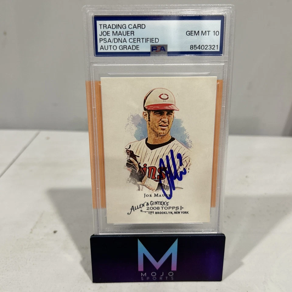 Joe Mauer 2008 Topps Allen and Ginter Auto PSA 10 - Image 1 of 1