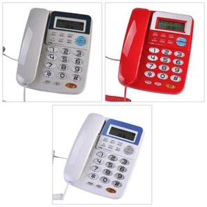 Business Desk Phone Large Button With VIP Call and LCD Caller Display 24 Tones - Zdjęcie 1 z 11