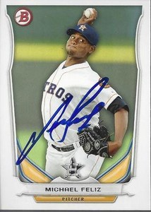 Michael Feliz Houston Astros 2014 Bowman Signed Card