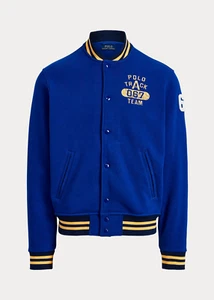 Chaqueta de béisbol polar con logotipo Polo Ralph Lauren mediana 5833 GB - Imagen 1 de 10