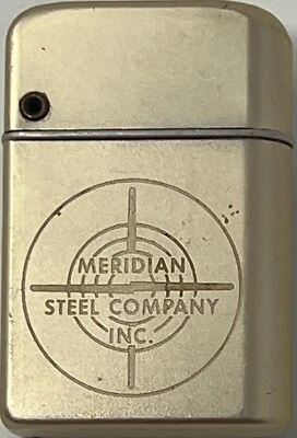 Vintage Storm Master Meridian Steel Company Cigarette Lighter  Los Alamitos - Image 1 of 4