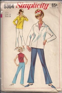 Vintage Top & Hose Schnittmuster S6364 Größe 14 - Bild 1 von 1