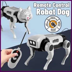 RC Roboter Kinder Fernbedienung Mechanisch Hundespielzeug Wissenschaft Unterricht Diy - Bild 1 von 24