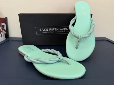 Saks Fifth Avenue Women's Mint Size 8 Sandals, New In Box - Image 1 of 4