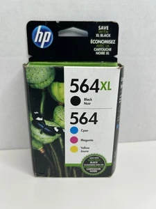 HP 564XL Standard-Tintenpatronen Schwarz und 564 Cyan/Magenta/Gelb Ablaufdatum 12/2023 - Bild 1 von 6
