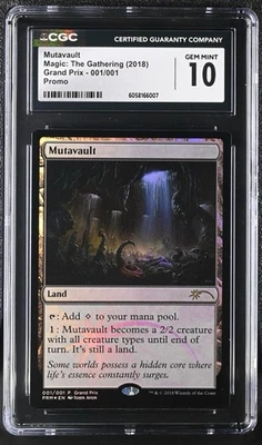 Mutavault (Foil) - MTG Grand Prix Promos - CGC Gem Mint 10 - Image 1 of 2