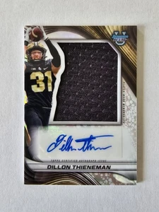 DILLON THIENEMAN Rookie Patch Auto 2024 Topps Bowman University's Best Football - Picture 1 of 2