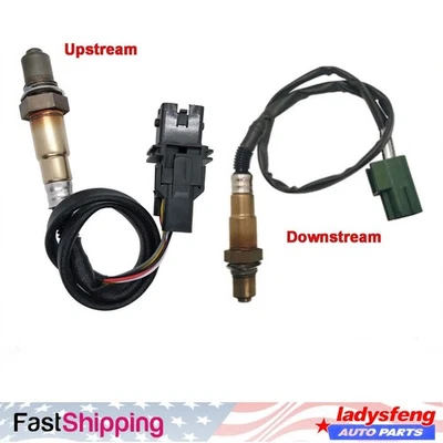 Juego de 2 sensores de oxígeno arriba y abajo para Nissan Sentra 2003 2004 2005 2006 1,8 L Foto 1 de 4