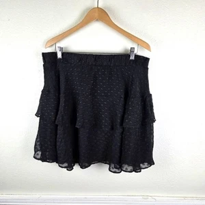 Minigonna donna Torrid Heary a forma di poka pois a strati nera taglia 01 - Foto 1 di 8