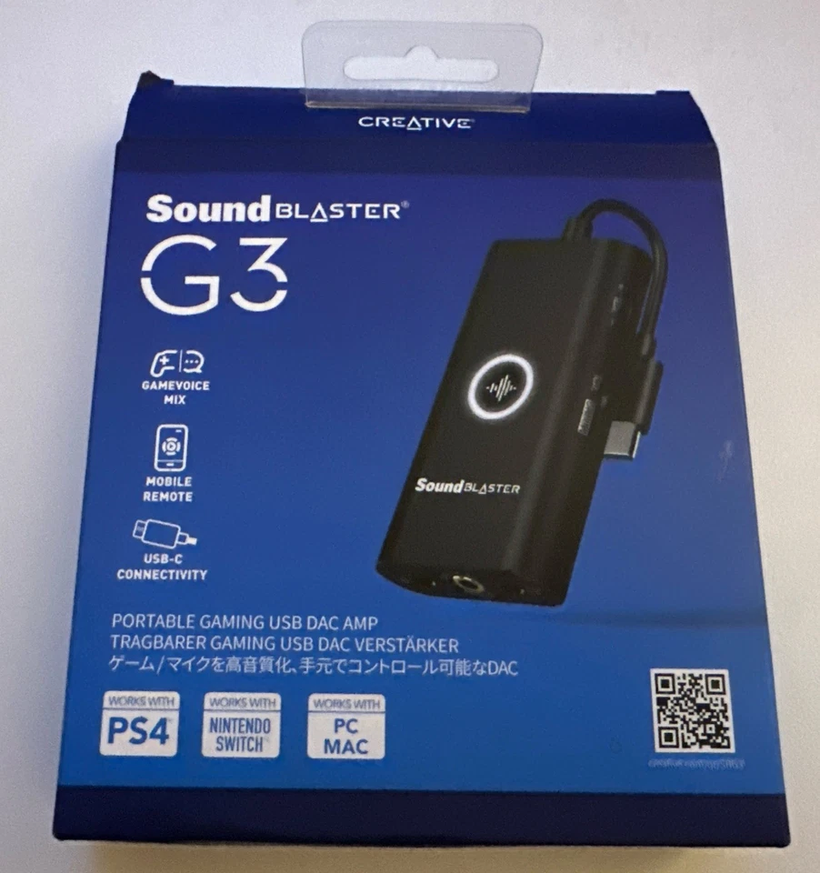 Creative Sound Blaster G3 Portable Console Gaming External Sound Card - Image 1 of 4