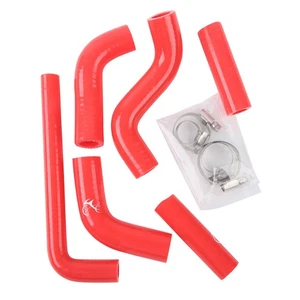 Red Coolant Radiator Hose Tube Kit Fit For KTM 400EXC 450EXC 525EXC 2002-2006 - Picture 1 of 2
