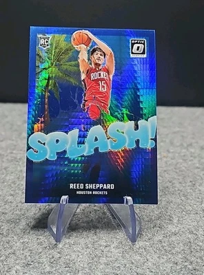 Óptica Panini Donruss 2024-25 - ¡Salpicaduras! Reed Sheppard #13 azul Hyper Prizm... Foto 1 de 3