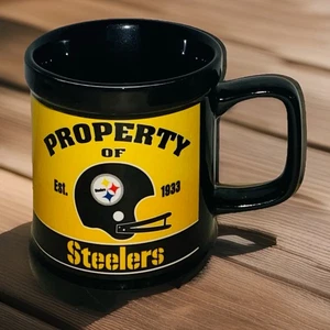 Property Of Pittsburgh Steelers 2025 Coffee Mug 14oz Genuine Drinkware NFL Black - Picture 1 of 3