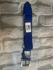 Cintura Nike Uomo Taglia Unica Elasticizzata 1,5" Larga Blu Royal con Swoosh Sport Regolabile - Foto 1 di 7