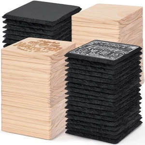 72 PCS Laser Engraving Blanks, 4 Inch 36 PCS Black Slate Stone Drink Coasters... - Picture 1 of 9
