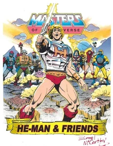 MASTERS OF THE UNIVERSE "He-Man & Friends" SIGNED Errol McCarthy 8.5" X 11" - Picture 1 of 1