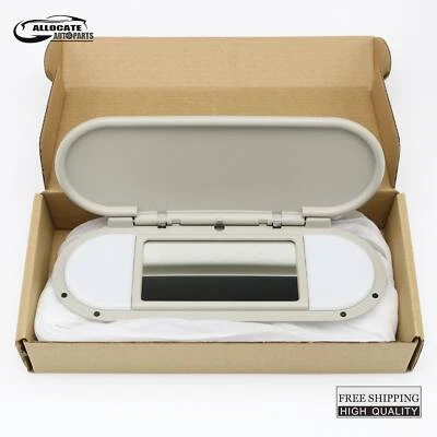 NEW Fits 15-22 BMW Mini Cooper F55 F56 F60 Gray Sun Visor Vanity Mirror Cover US — 第 1/4 张图片