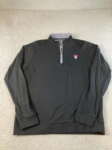 Arizona Diamondbacks Sweater Johnnie-O 1/4 zip Pullover Large Black Cover