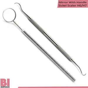 Basic Student kit Dental Mirror Mouth Inspection Sickle Anterior Towner Scaler - Bild 1 von 1