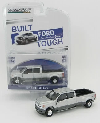 1:64 GreenLight *ANNIVERSARY COLLECTION* Silver 2019 Ford F350 Dually Pickup NIP - Image 1 of 4