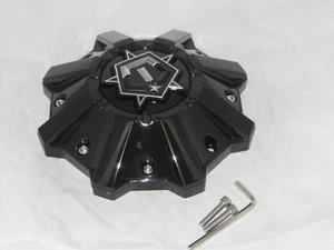 TIS GLOSS BLACK WHEEL RIM CENTER CAP 6056B212 S1209-08 6056K84-TIS S1105-06-84 - Picture 1 of 1