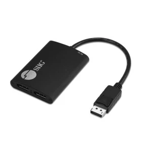 SIIG 1x2 DisplayPort [DP] 1.2 to 4KDisplayPort Multi-Monitor Splitter & Adapter - Picture 1 of 8