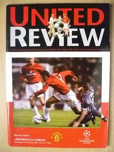 2001 UEFA Champions League- MANCHESTER UNITED v DEPORTIVO LA CORUNA - Picture 1 of 5