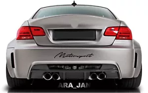 MOTORSPORT Decal Sticker sport racing car bumper logo emblem auto performance - Foto 1 di 5