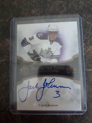 2007-08 SP Authentic Sign Of The Times Auto Jack Johnson Card# ST-JJ - Image 1 of 2