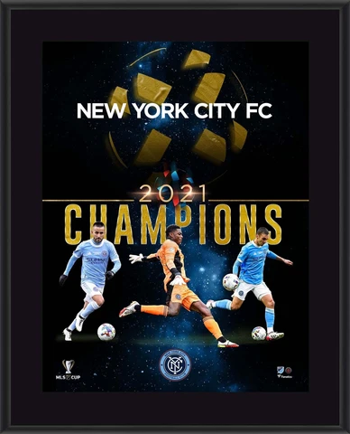 New York City FC 2021 MLS Cup Champions 10.5" x 13" Sublimated Plaque Cover