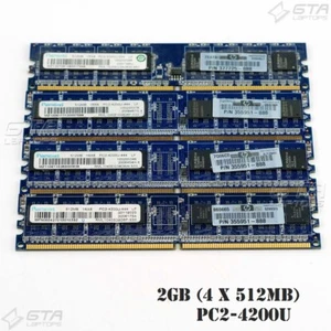 2GB (4 x 512MB) Ramaxel Desktop Memory Ram 1Rx8 PC2-4200U RML1040S38D6F-533 - Picture 1 of 2
