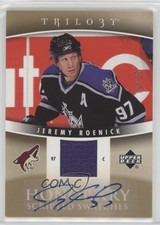 2006-07 Upper Deck Trilogy Honorary Scripted Swatches /25 Jeremy Roenick Auto