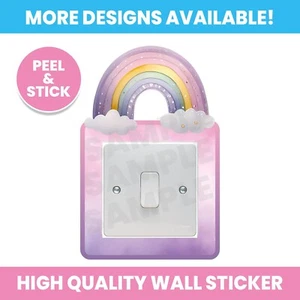 UNICORNO INTERRUTTORE LUCE ARCOBALENO ADESIVO DA PARETE SURROUND DECALCOMANIA CAMERA DA LETTO BAMBINI - Foto 1 di 1