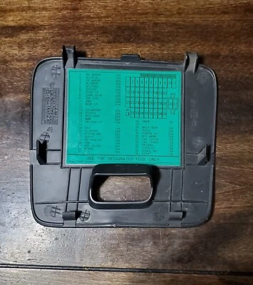 2009 Hyundai Accent Hatchback Interior Diagram Fuse Box Cover Lid Dash Panel - Image 1 of 2