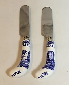 Vintage Spode Blue Italienischer Käse Hors d' oeuvre Streuer 2er Set - Bild 1 von 7