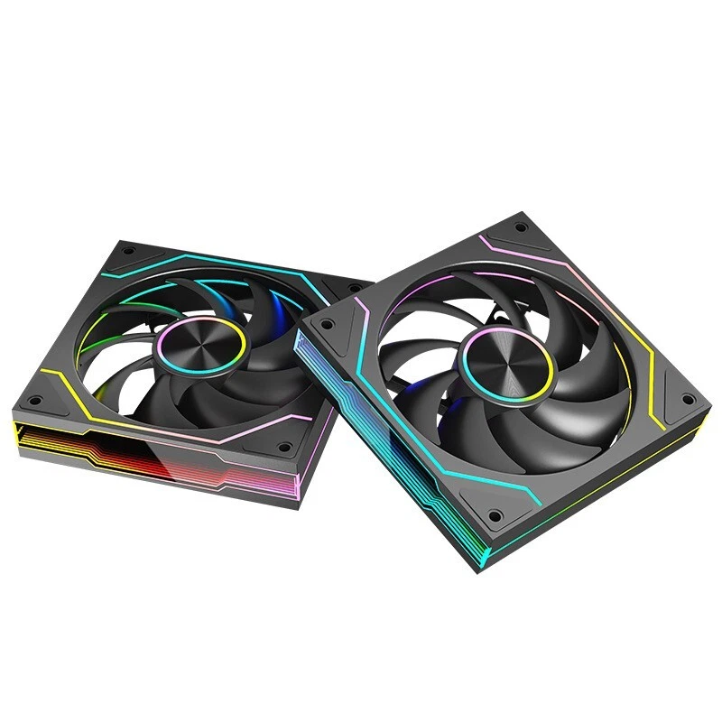 ARGB PC Lüfter 120MM Gehäuselüfter 1800RPM Lüfter 5V3PIN ARGB und 12V4PIN PWM - Bild 1 von 1